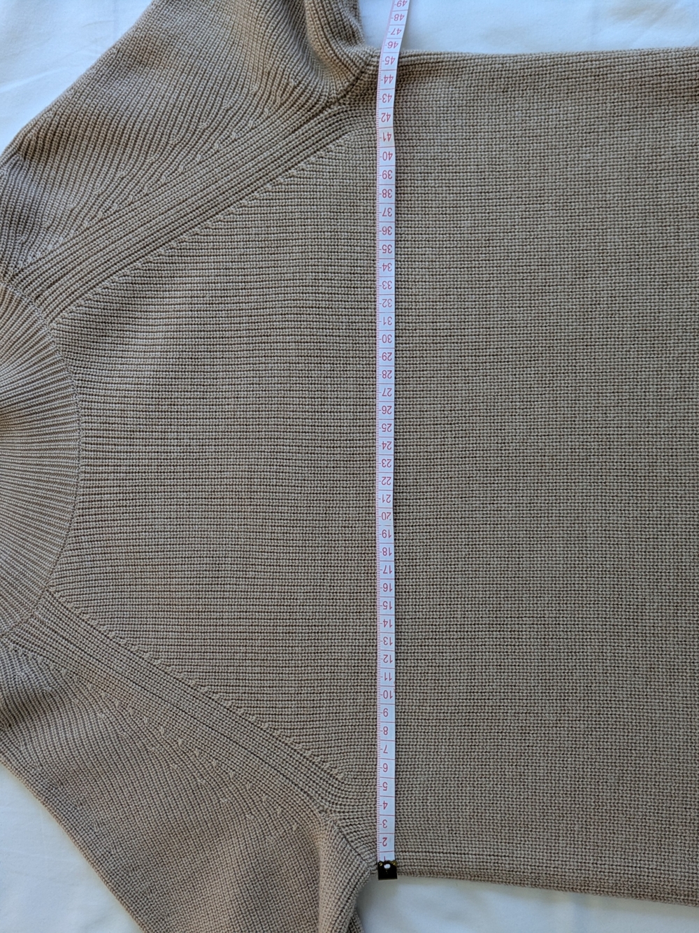 Banana Republic Merino Wool Mock Neck Sweater Dress Beige Size S - Picture 6 of 7